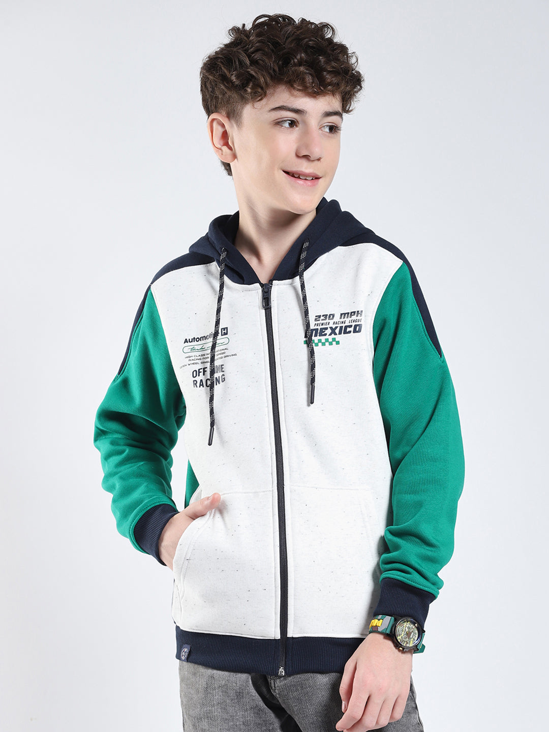 Monte Carlo Boy Regular Fit Green Sweatshirt 5-6 Years