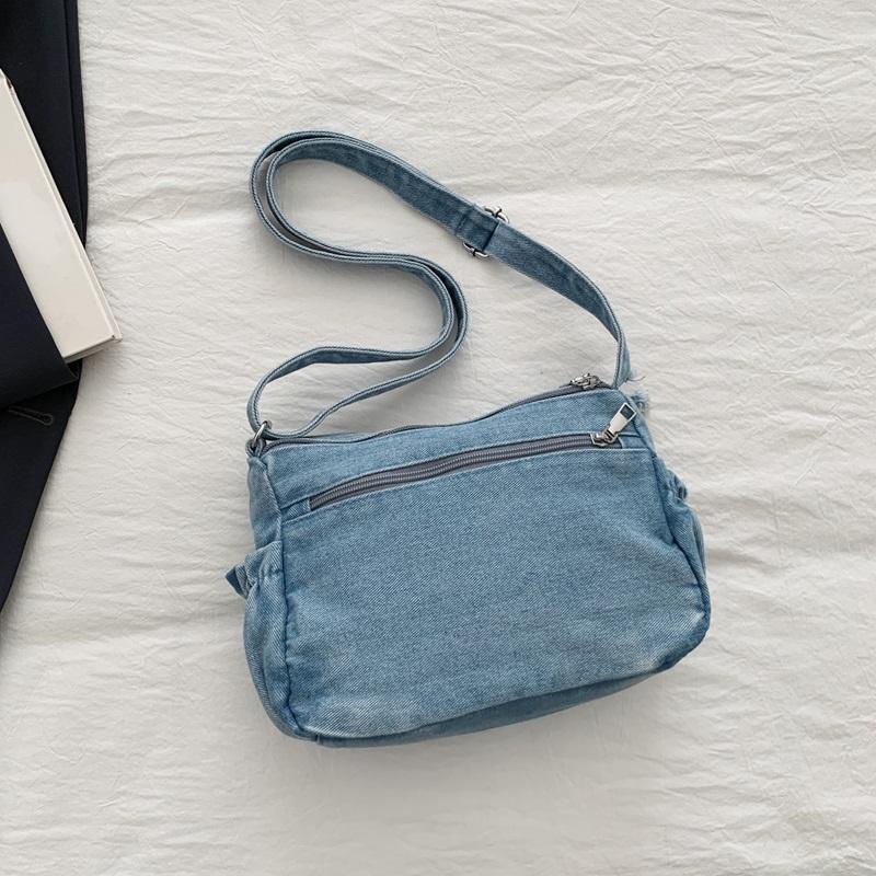 Shoulder Bag Denim Crossbody Bag Women Commuter Handbag