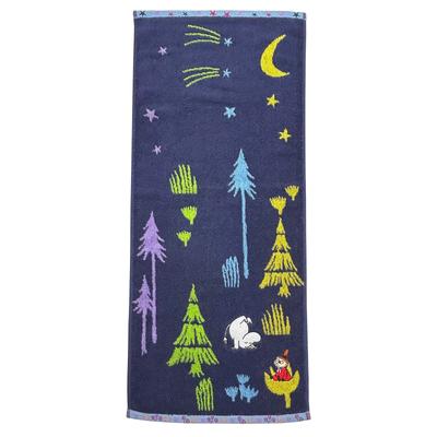 Marushin Moomin Face Towel Night Stroll 1405038600