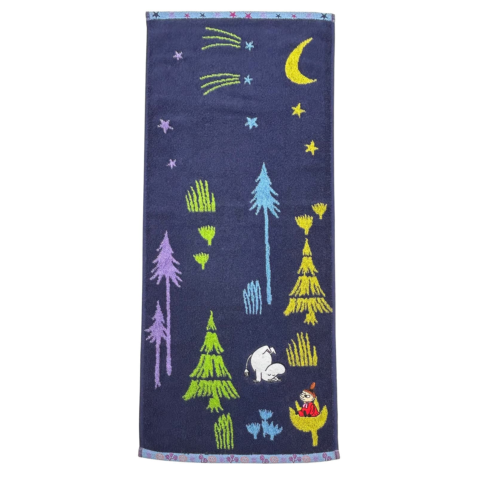 

Marushin Moomin Face Towel Night Stroll 1405038600