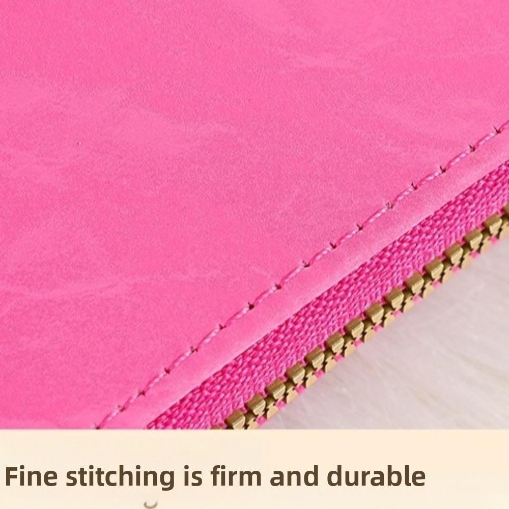 New Heart-shaped Zipper Wallet Multiple Card Slots Candy-Color Student ID Bank Card Holder Short Money Bag