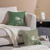 Chinese Style Simple Bird Flowers Pillow Case Comfort Sofa Bed Silky elegant Invisible zipper Decorative cushion cover