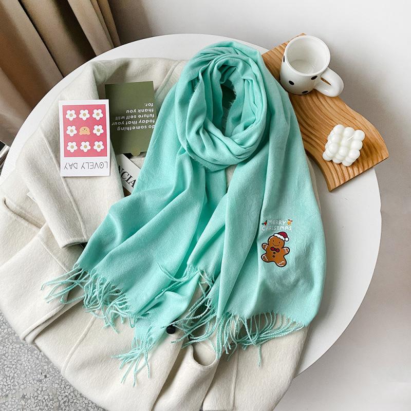 Quattro stagioni disponibili Nuovo versatile cappotto da donna in finto cashmere sciarpa calda media sciarpa scialle