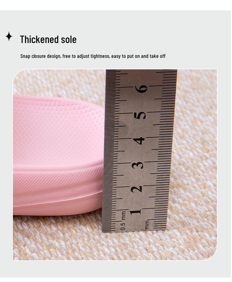 Children's Eco-friendly Non-slip Plush Slippers, Warm EVA, for Toddlers and Girls, Outdoor Use.