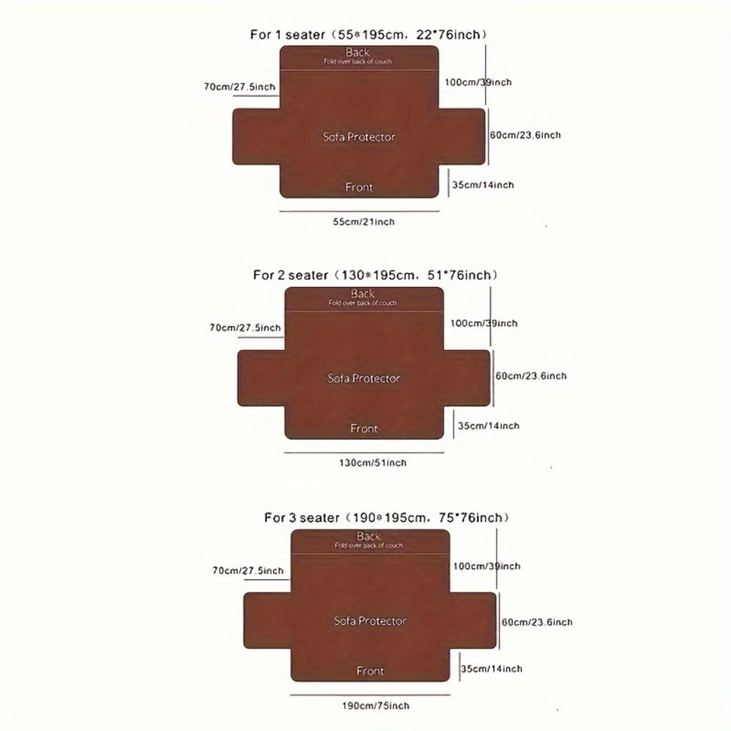 1 Stück Premium Wasserdichter Sofabezug - Haustierfreundlich, Fleckenabweisend & Leicht zu Reinigen - Passt für 3-Sitzer, 4-Sitzer, Loveseat - Ideal für