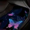 4pcs Purple Butterflies Printed Car Floor Mats, Heavy Duty Car Mats, Car Accessories, Universal Fit