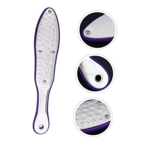 Minkissy Stainless Steel Manual Scrub File, Stainless Steel Spatula for Pedicures and Pedicures