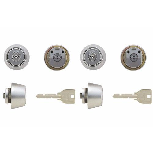 Set of 2 identical MIWA (Miwa Lock) U9 cylinder LZ-2 type key replacement LZ2 MCY-421 LZ/LZSP