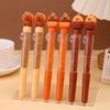 36pcs Capybara Soft Glue Crushed Diamond Neutral Pen Shape Neutral Pen Cartoon Cute Wide Pen Thick Pen Student Line Color 0.5mm Black Prize Pen