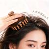 Golden Sandalwood 28-Tooth Round Massage Comb Solid Wood Hair Care Tool