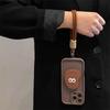 Eye Special-Shaped Leather Airbag Holder Mobile Phone Case Is Suitable For Iphone16Promax Apple 15 Messenger Rope 14.