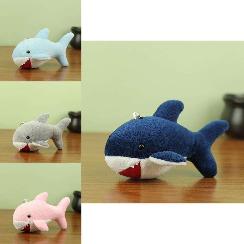 Adorable Plush Shark Keychain Lovely Shark Plush Toy For Kids Backpack Accessory