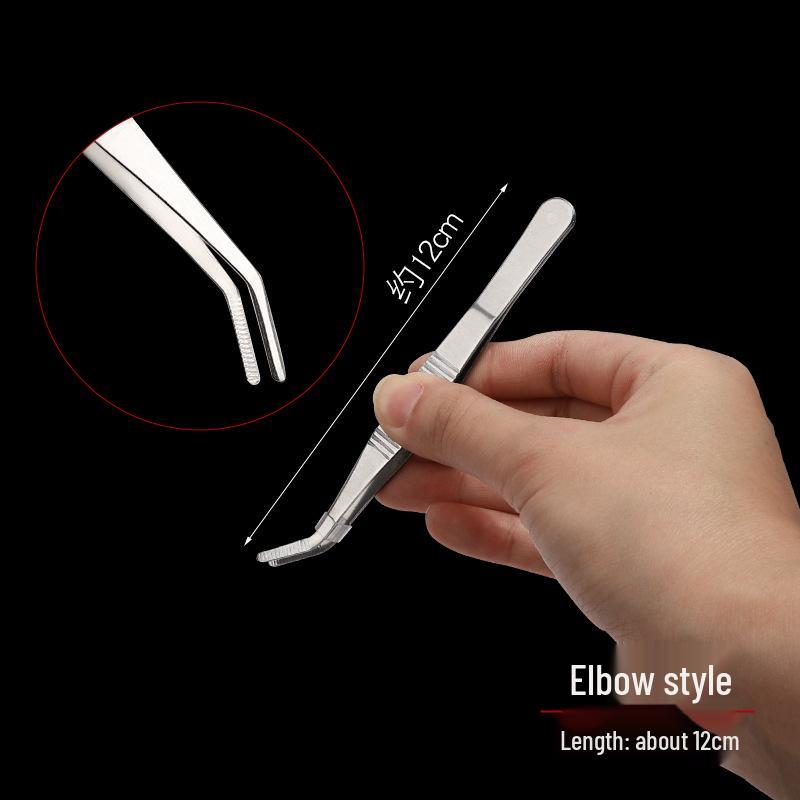 Non-slip Stainless Steel Tweezers for Gardening, Aquariums, and Succulents