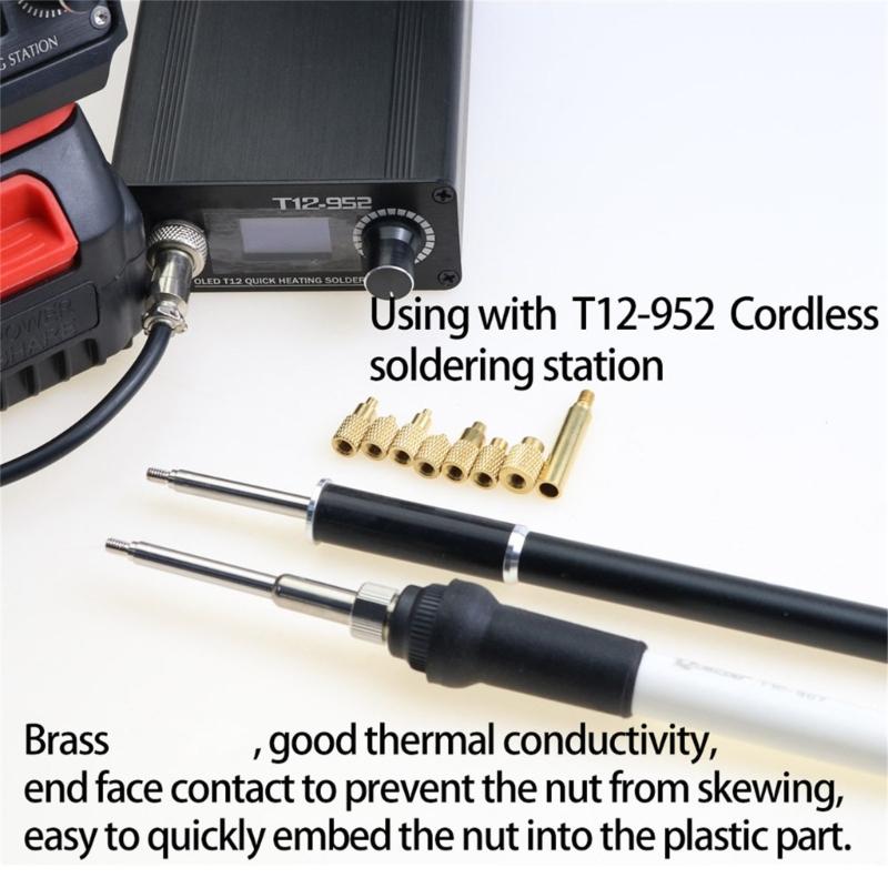 Easy To Use Soldering Head Iron Tip For Efficient Heat Insert Nut Embedding In 3D Printed Models Optimally Nut Melting