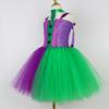 Children Halloween Girl Dresses Pumpkin Ghost Face Long Sleeved Girls Party Dresses