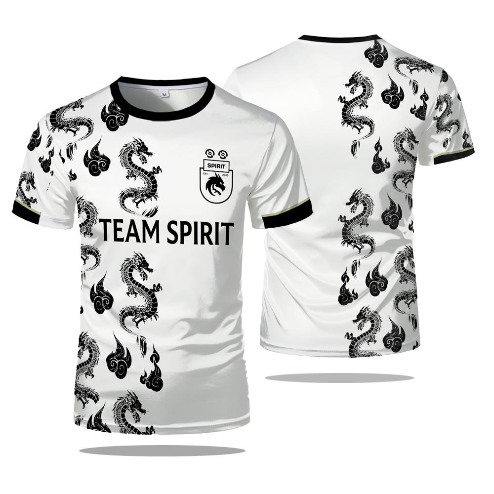 2024 Nové týmové tričko Spirit Jersey Dota CS GO ESports Herní uniforma Pánské tričko Hráč