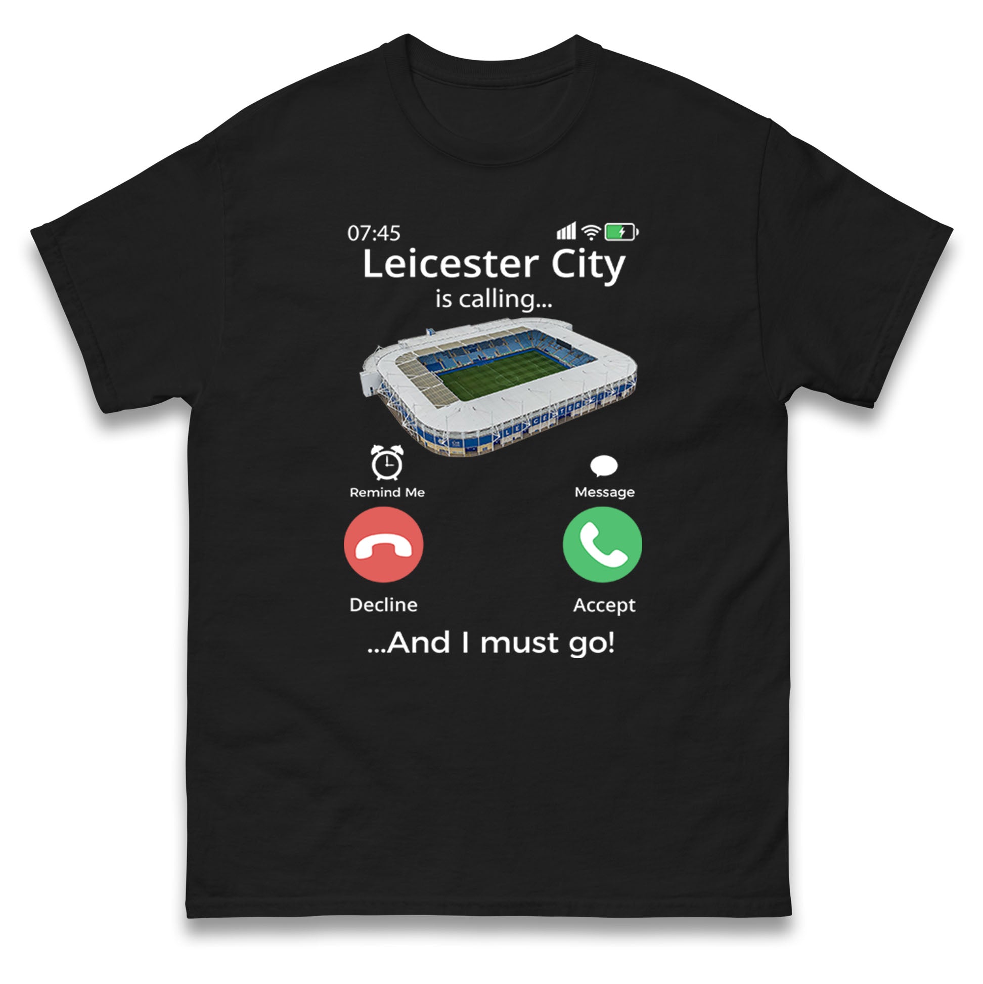 Leicester City Football Unisex Mens T Shirt Womens Tops Tees Leicester City Is Calling Top 4XL