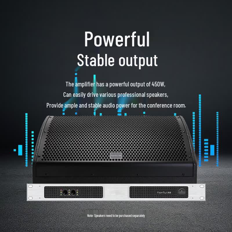 FionTu Professional Digital Power Amplifier for Meeting Audio (CN version)