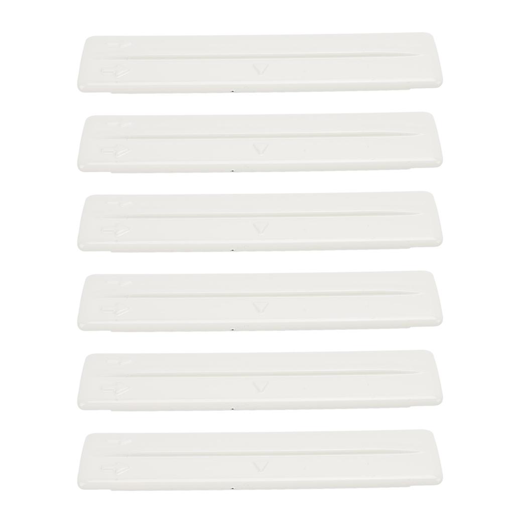 6PCS Roof Rack Removal Cover High Strength ABS Roof Drip Rack Molding Trim Clips Set for Fj Cruiser 2007‑2014 White OE:
