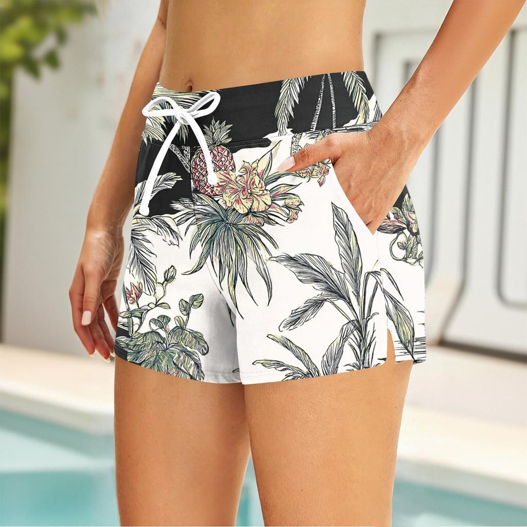 Women's Printed Split Swimsuit Sport Swimsuit Two-Piece Set