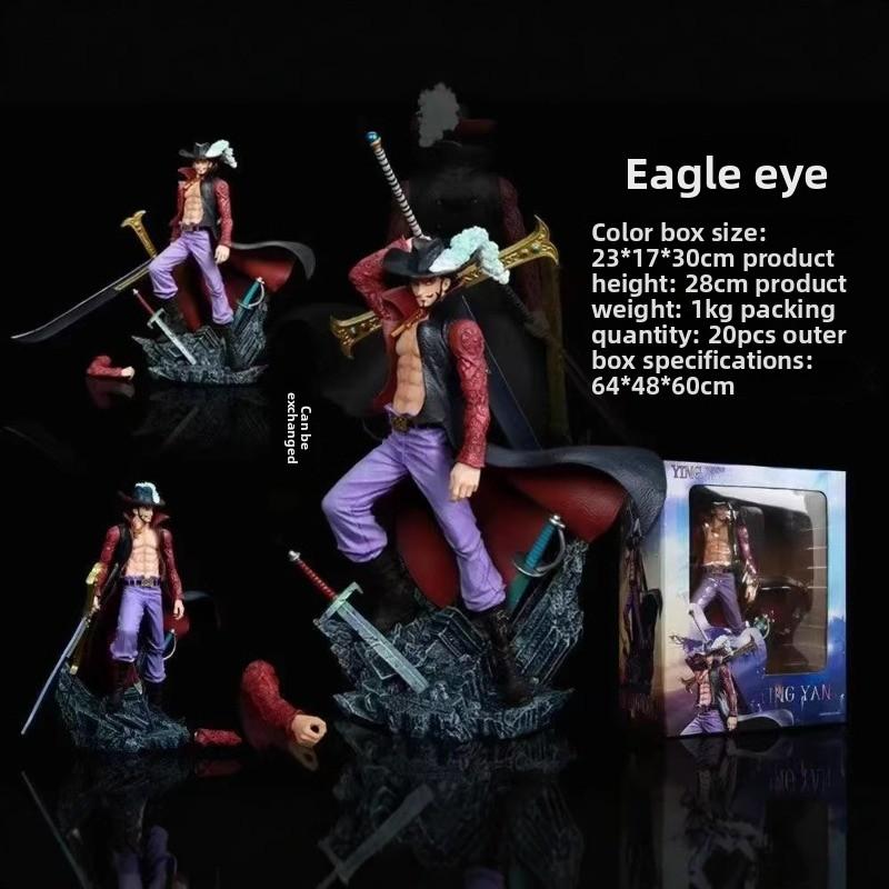 2026 New  Anime Figure Eagle Eye Dracule Mihawk Top Figure Model Statue Toys Collection Ornaments Doll Gift Party Gift