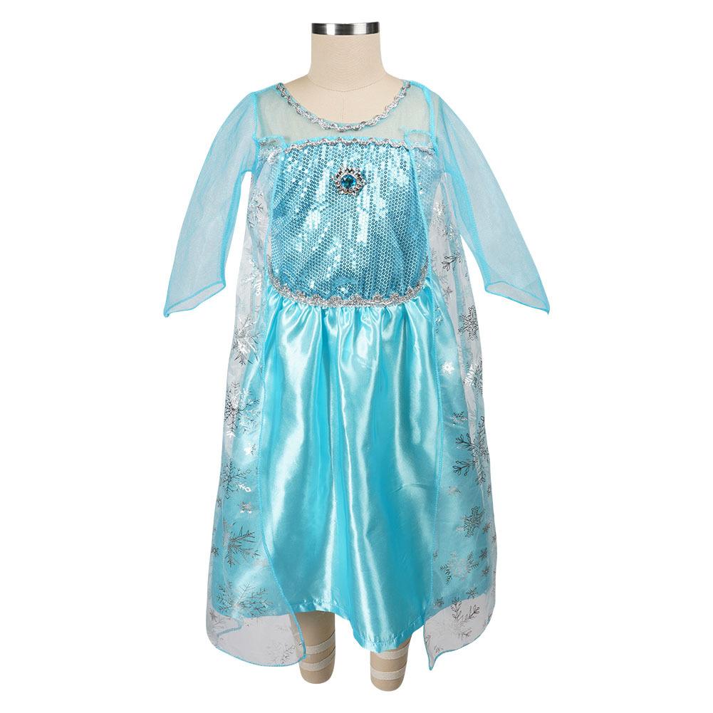 Girls Elsa Anna Dress Children Princess Carnival Dress Kids Jasmine Rapunzel Pageant Flower Disguise Cosplay Christmas Costume