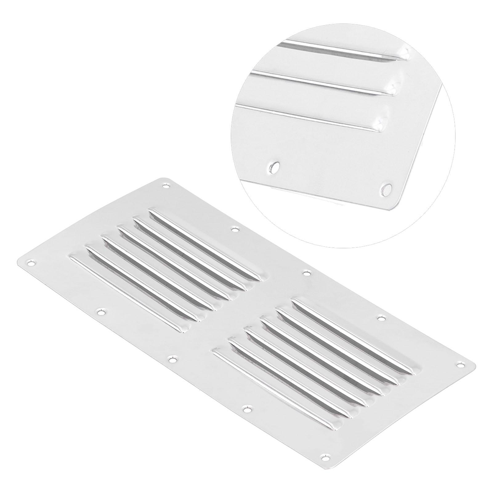 

231x115mm Air Vent Cover Stainless Steel Heat Dissipation for Yachts Boats RVs Bathrooms