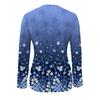 All-over Printed Floral Pattern Zipper T-shirt, Casual Long-sleeved Top, Suitable for Spring and Autumn, Suitable for Home and Outdoor Wear