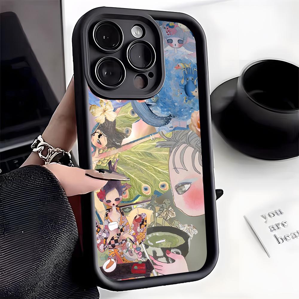 A-Aya T-Takano Kunst Handyhülle Für IPhone 17 Pro Max 16 15 14 Pro Max IPhone 13 Pro Max 11 Plus Silikonhülle