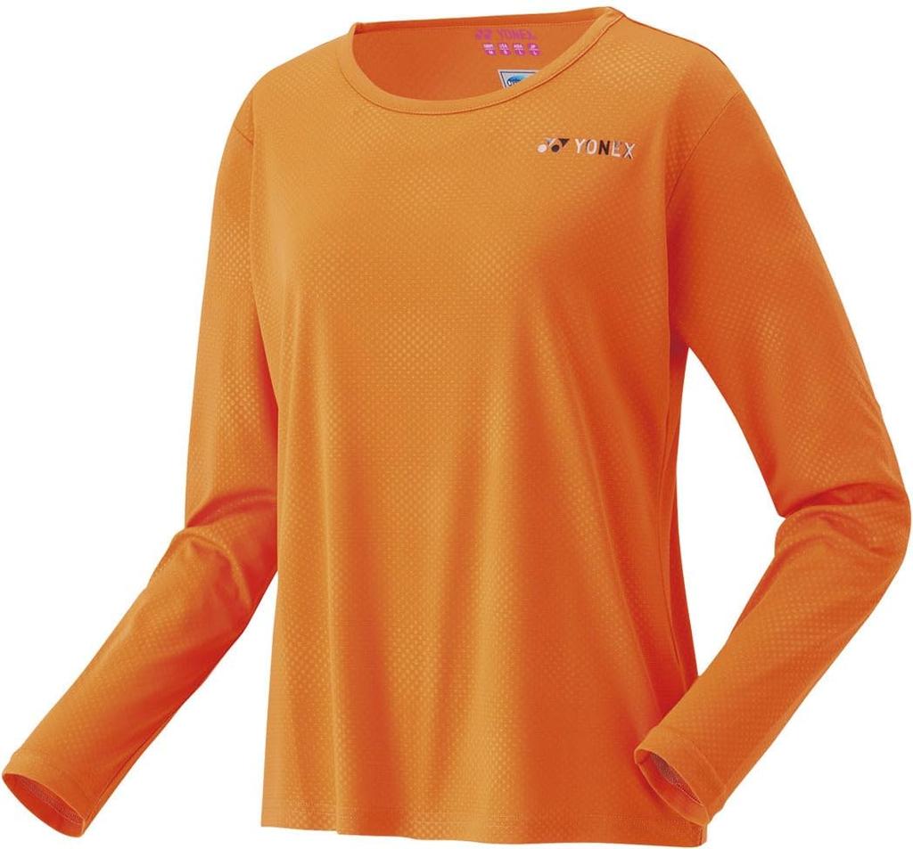 Yonex Long Sleeve Fine Orange Women's T-Shirt, (428)