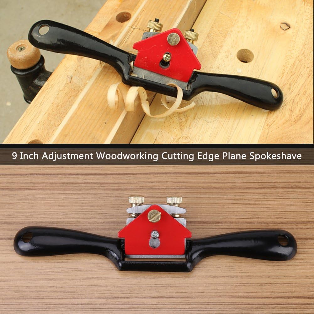 9/10 Inch Mini Woodworking Hand Planer Adjustable High Speed Steel Blade Sharp Hand Planing Tool for Carpenters 1pc