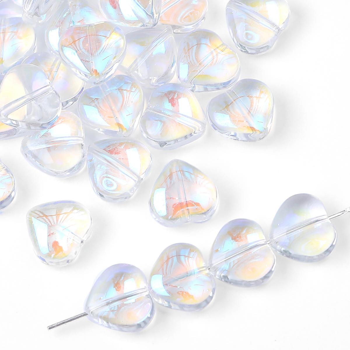 

20 шт./пакет, 10 мм, специальные блестящие цвета, хрустальное стекло, очаровательные бусины в форме сердца для ожерелья, браслета, серьг, DIY ювелирных изделий