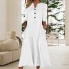 Popular Casual Dress V Neck Anti-pilling Dressing Up
