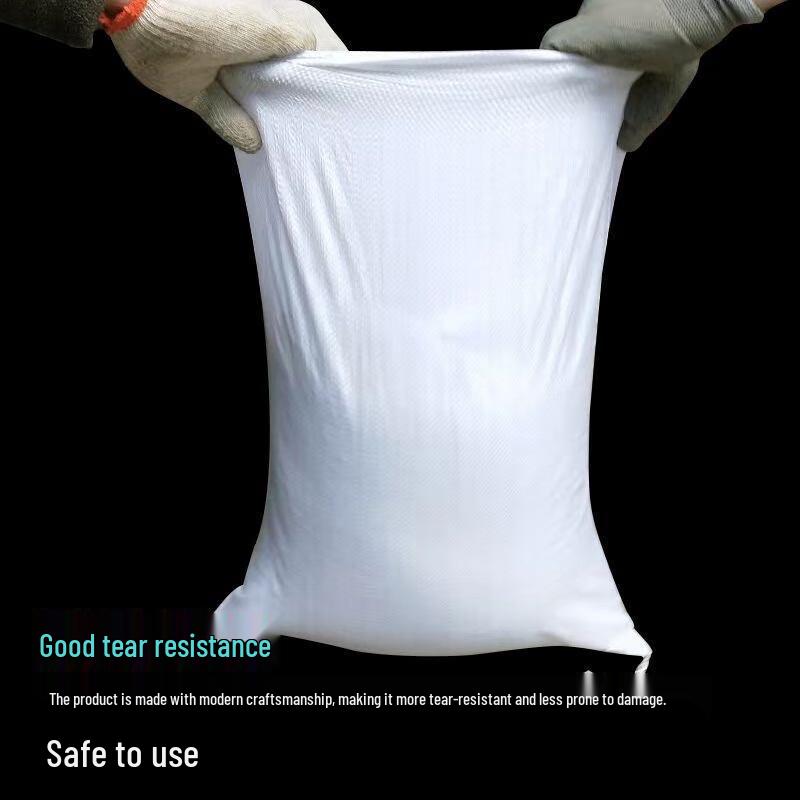White Double-Layer Waterproof Woven Storage Bags