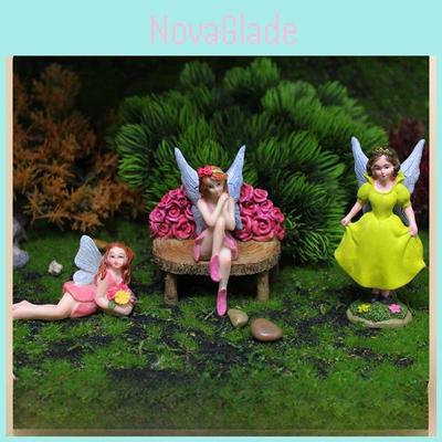 Blumenfee Kreative Miniatur Harz Gartenszene Mit Fee Und Zwerg Dekoration Für Geschenke Und Partys