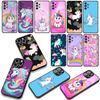 Cute Pink Unicorns Rainbow Cover Phone Case for Samsung Galaxy S25 S23 S22 S24 FE Ultra Plus A56 A05 A06 A15 A16 A57 S7 Edge
