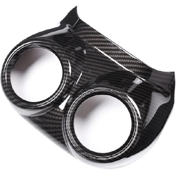 TOYCIDFG Car Rear Seat Air Conditioner Outlet Vent Frame Cover Trim for Alfa Romeo Stelvio 2017-2020, Car Decoration Accessories (Carbon Fiber