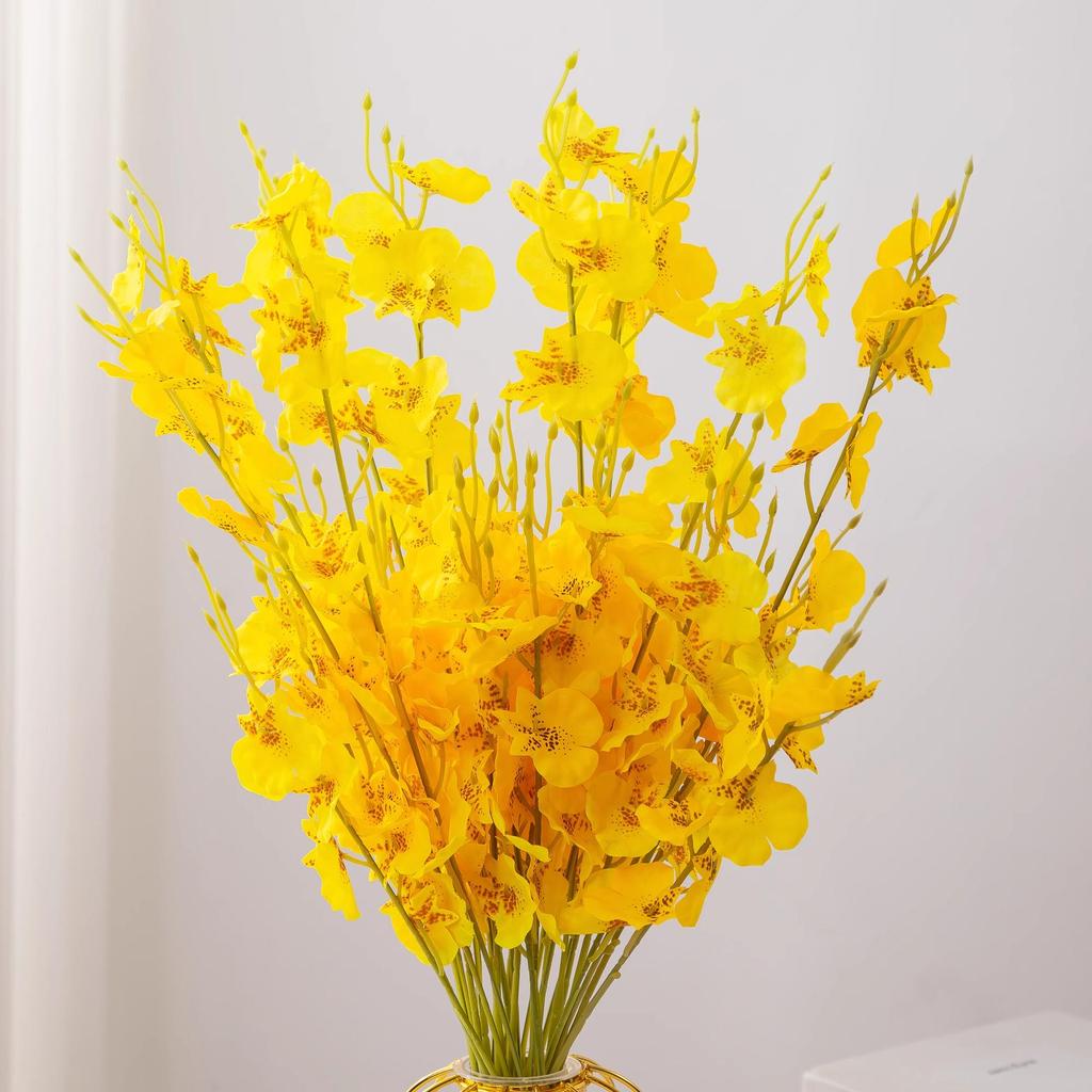 Dancing Orchid High-Quality Artificial Floral Arrangement for Living Room and Dining Table Decoration