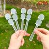 5 Adet Şeffaf Mini Fan Sapı Taşınabilir Küçük Plastik Fan Sapı Yedek Parça Kendin Yap Fan Aksesuarları