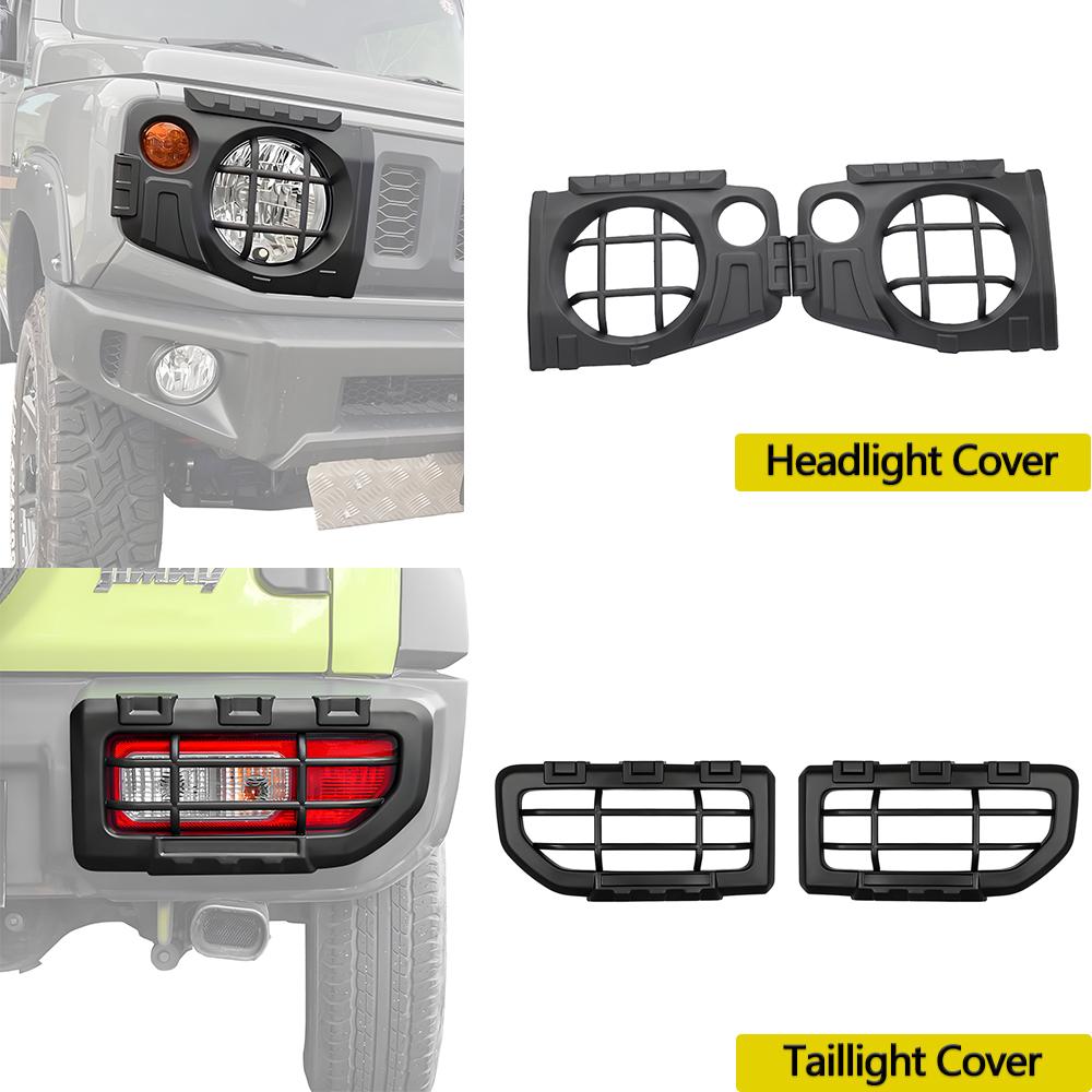 Front Light Taillight Cover Trim Kit For Suzuki Jimny JB64 JB74 2019-2026 Fog Light Guard Decoration Exterior Tuning Accessories
