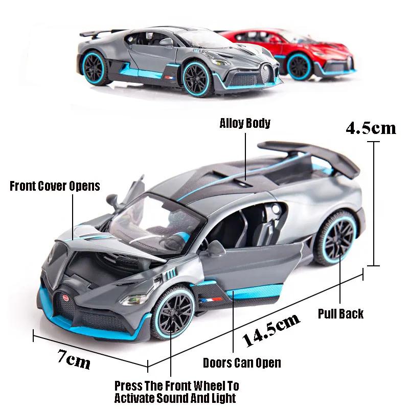 1/32 Bugatti BGT Divo Simulation Metal Toy Alloy Car Diecasts & Toy Vehicles Model Decoration Miniature Toys For Boys Christmas Gift