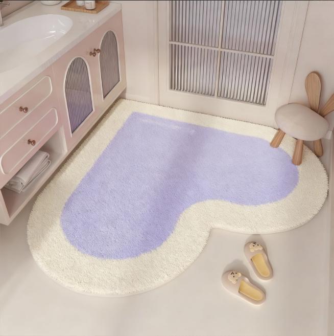 Heart Shape Carpets for Living Room Dopamine Color Bedroom Decor Carpet Thick Plush Lounge Floor Mat Fluffy Soft Cloakroom Rug