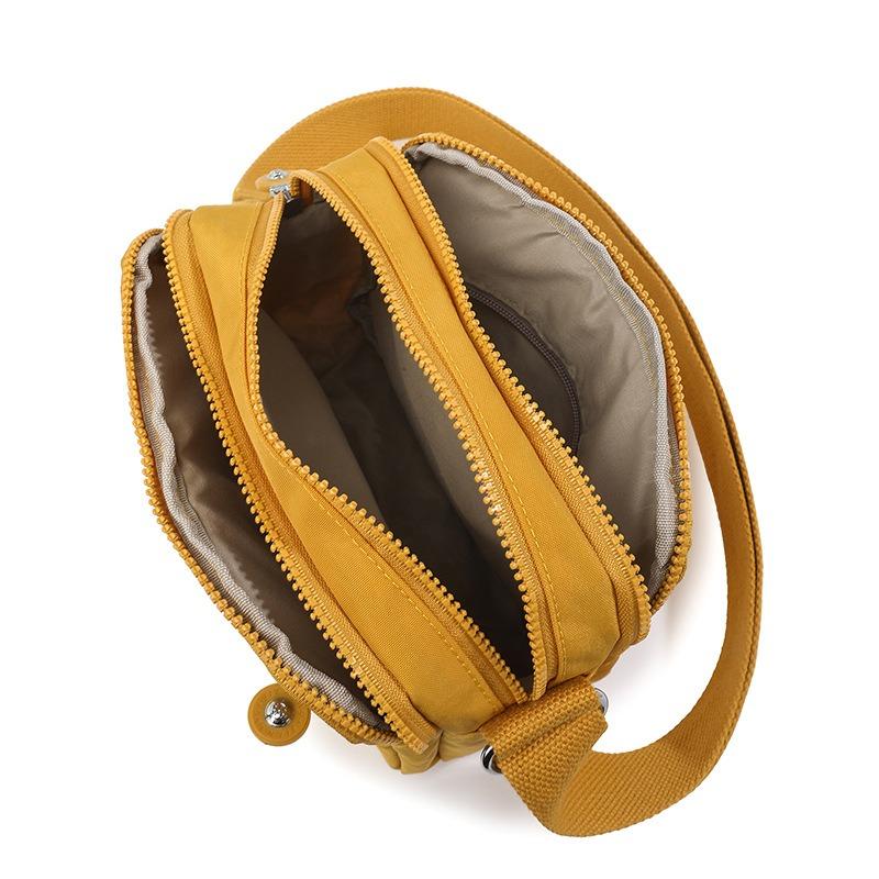 Middle Mother Oblique Span Bag Summer Simple Fashion Lightweight Multi-layer Nylon Bag Casual Personalized Shoulder Bag