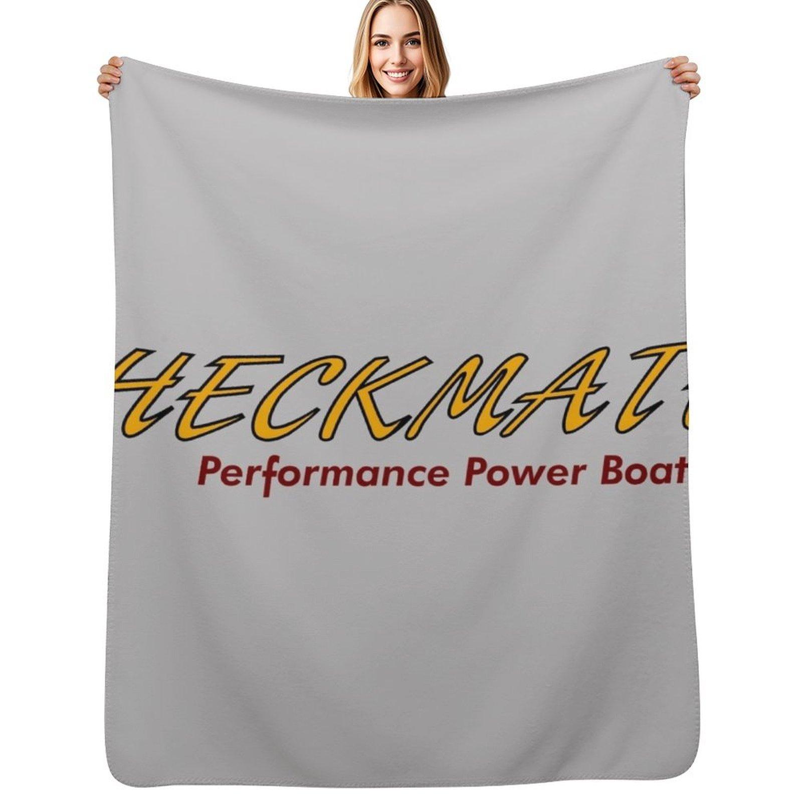 Checkmate Performance Power Boats Throw Blanket All Season Lightweight Soft Blanket for Bed Size: 75*100cm, Weight: 230 GSM