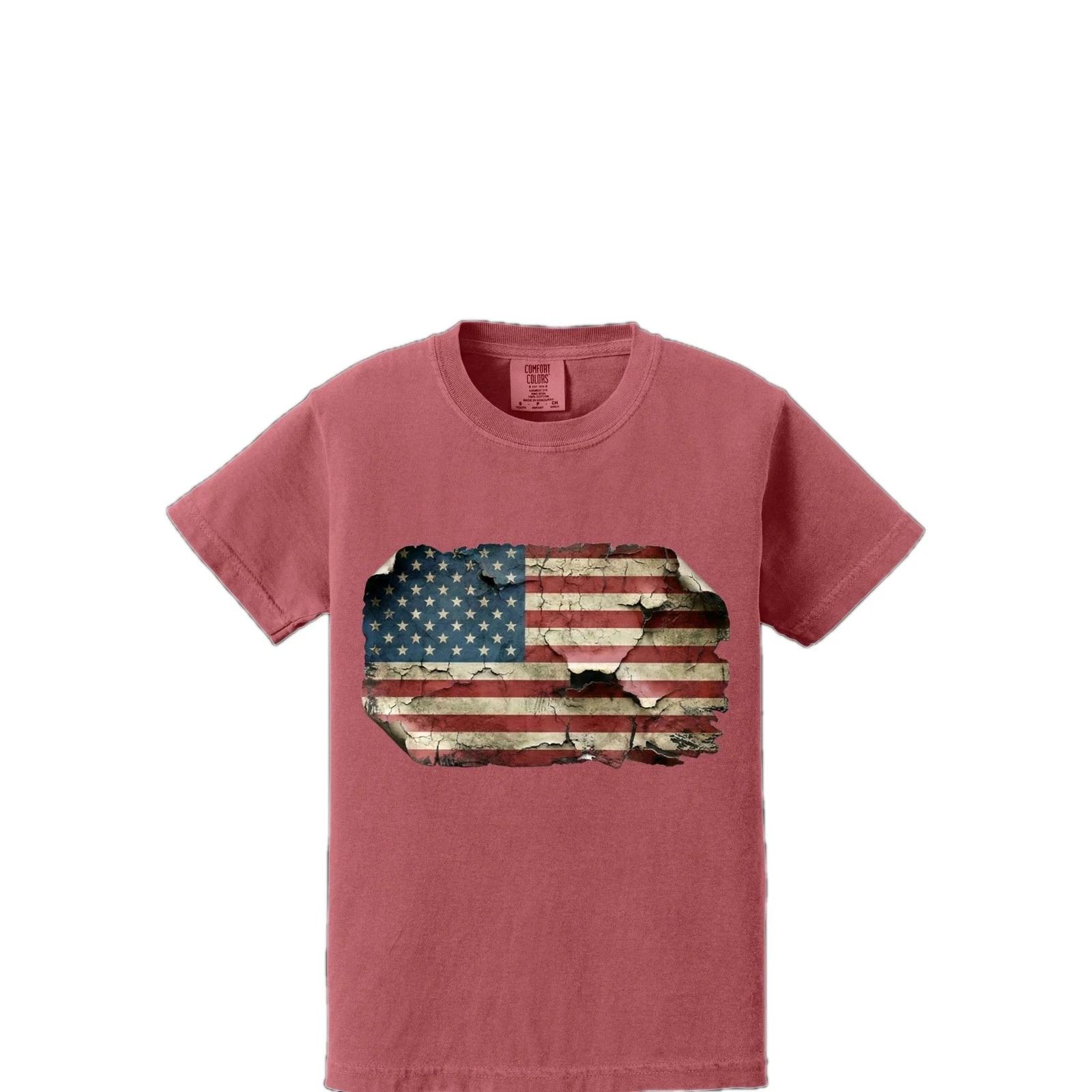Distressed Vintage American Flag Usa Unisex And Adult Tees 150