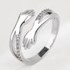 New Korean Exquisite Crystal Flower Fashion Temperament Sweet Versatile Love Opening Female Custom Jewelry