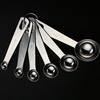 6-Piece Stainless Steel Graduated Measuring Spoon Set for Kitchen and Baking