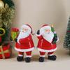 Mini Christmas Santa Figurine New Year Home Decoration Christmas Fireplace Desktop Ornament Resin Handicrafts Christmas Present