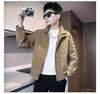 Men's Spring 2025 Stand Collar Casual Solid Color Jacket