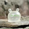 5 Pezzi/Sacchetto Bambola Mini Alieno Carina Luminosa Resina Ornamento per Auto Figure Micro Paesaggio Accessori Decorazione per la Casa Giocattolo Luminoso Regalo